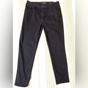 Banana Republic Men's Black Traveler Pants Slim Fit Jeans 36x34